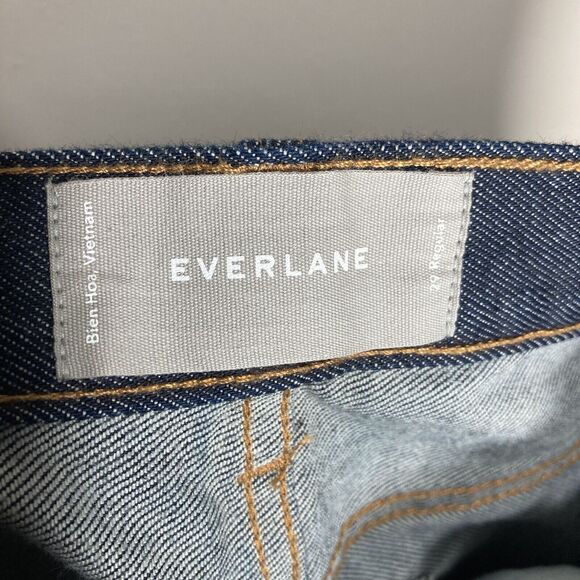 Everlane High Rise Dark Blue Jeans - Picture 3 of 12